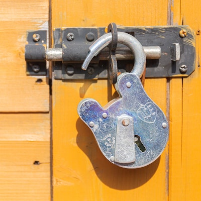 a padlock