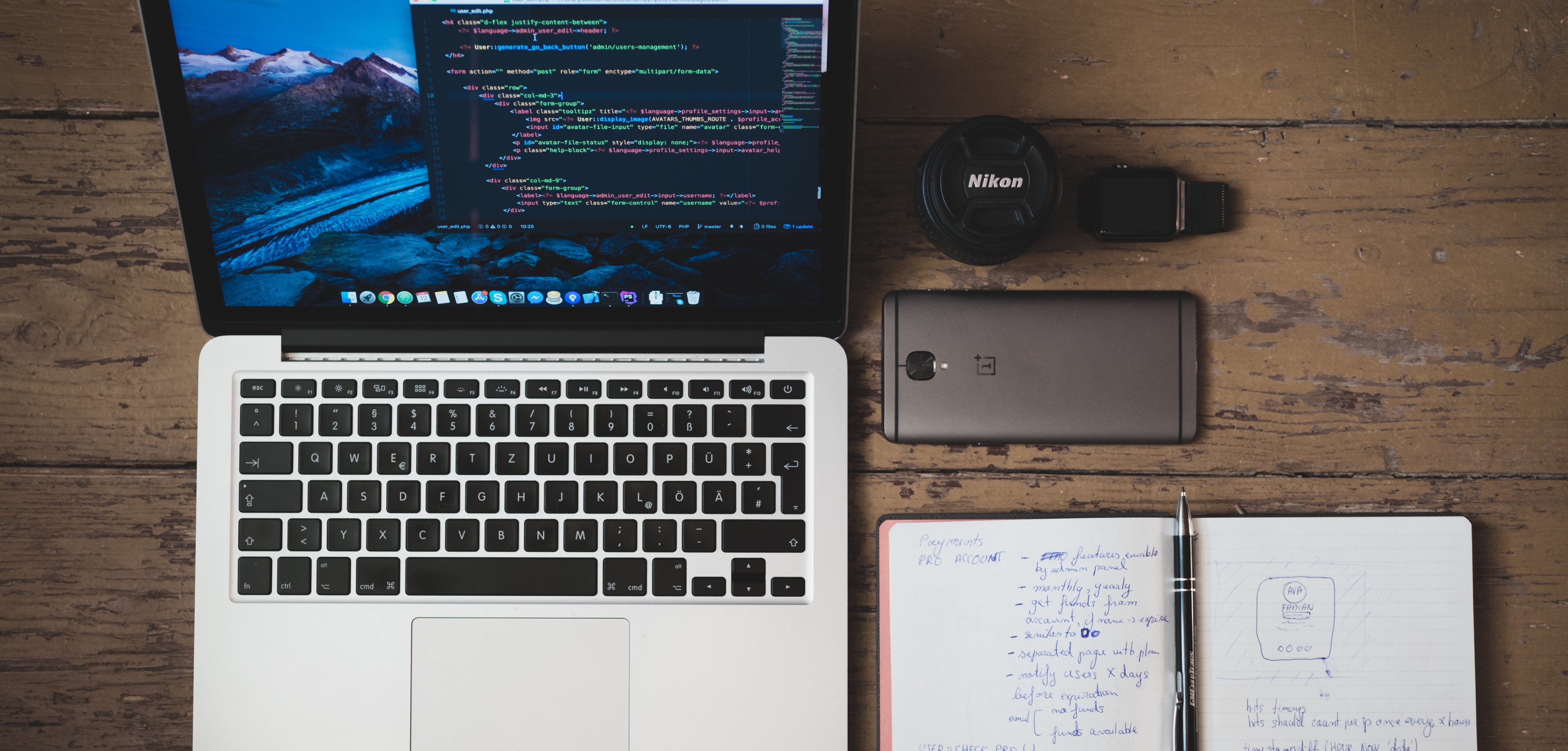 laptop and notebook